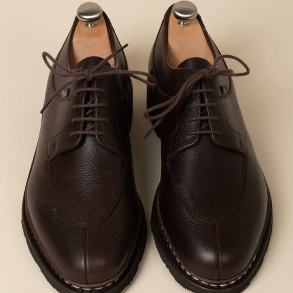 Paraboot Other - Men's Brown Leather Derby Shoes - Classic Lace-Up